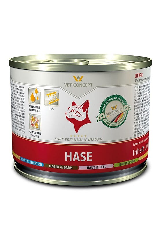 Vet-Concept Kattenmenu Haas blikjes