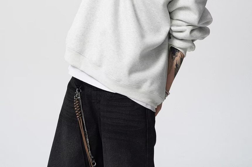 Ateso - Henley Letter Geborduurd Sweatshirt