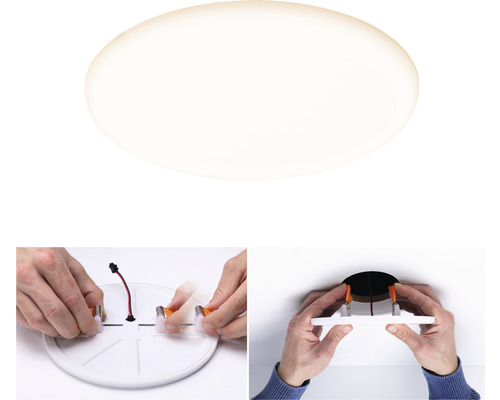 LED inbouwpaneel IP44 14W 1000 lm 3000 K - 6500 K Ø 18,5 cm Veluna WhiteSwitch satijn 230V