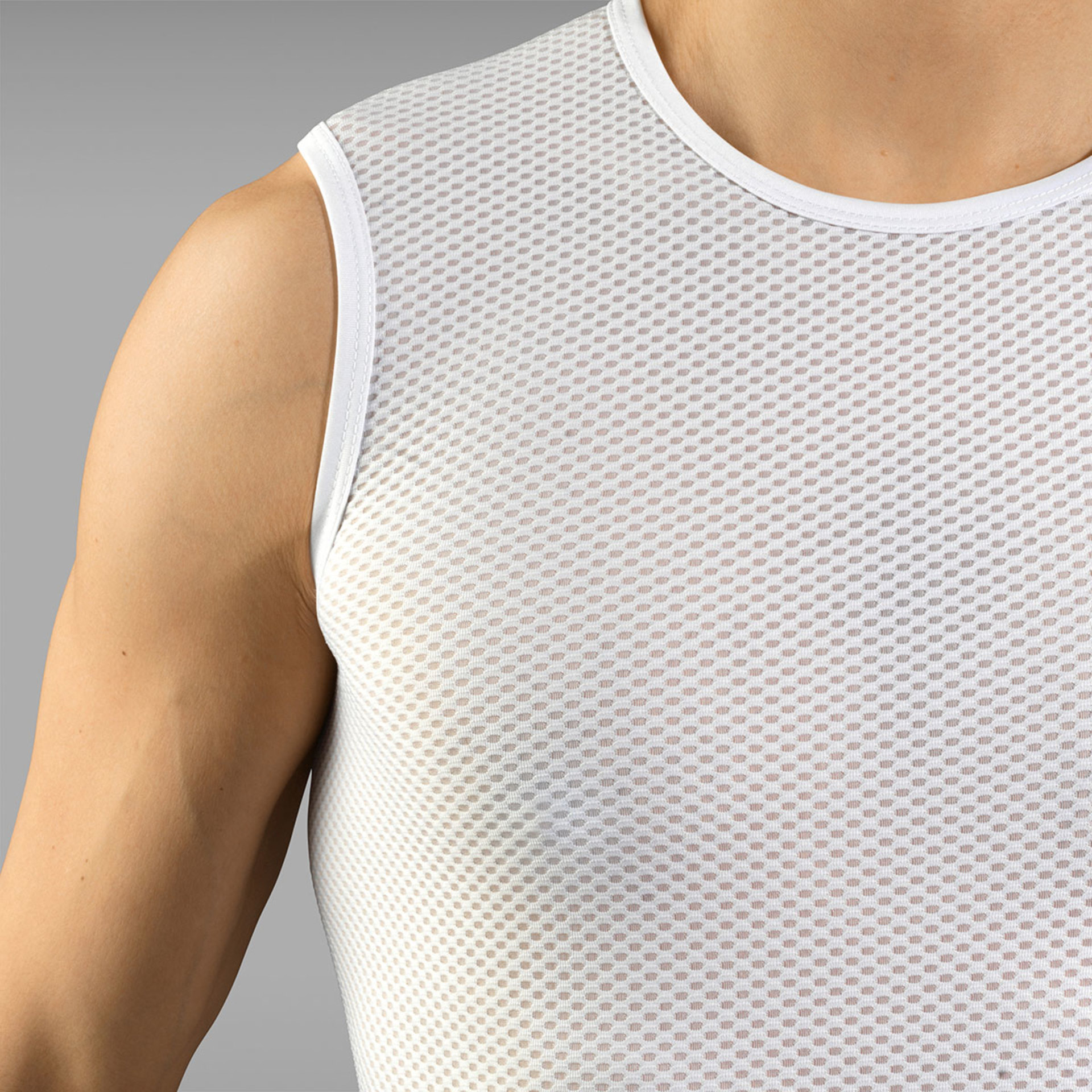 GripGrab Ultralight Mesh Ondershirt Zonder Mouwen Wit 3-pack