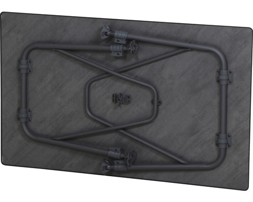 Premium Siena Garden kampeertafel 115 x 70 x 74,5 cm antraciet