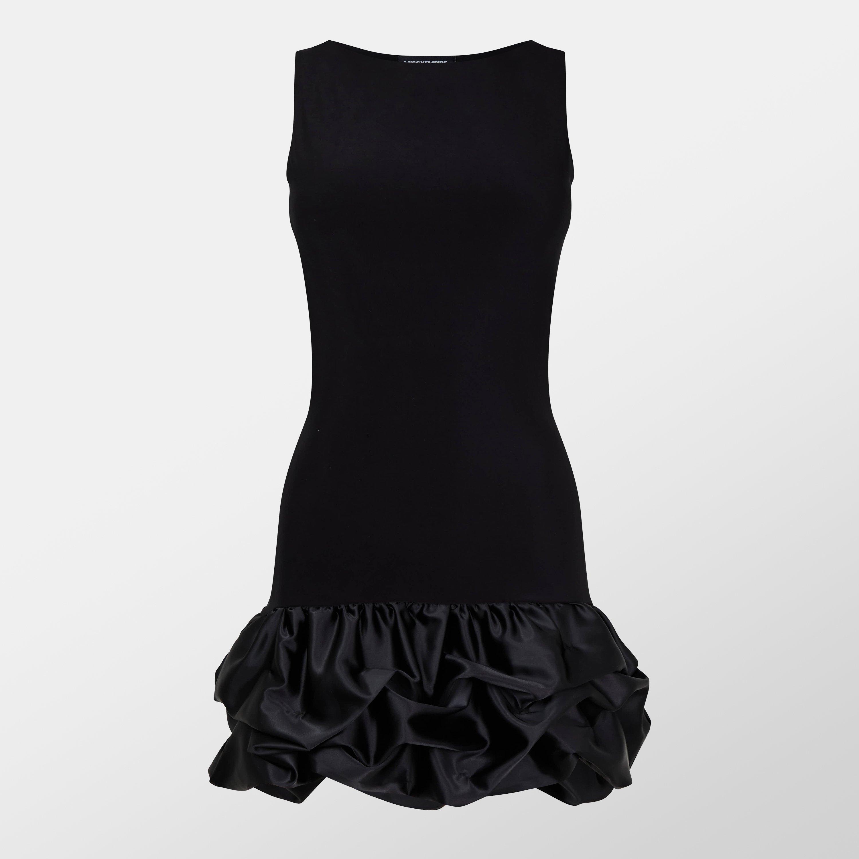 Missy Empire Satin Ruffle Hem Dress