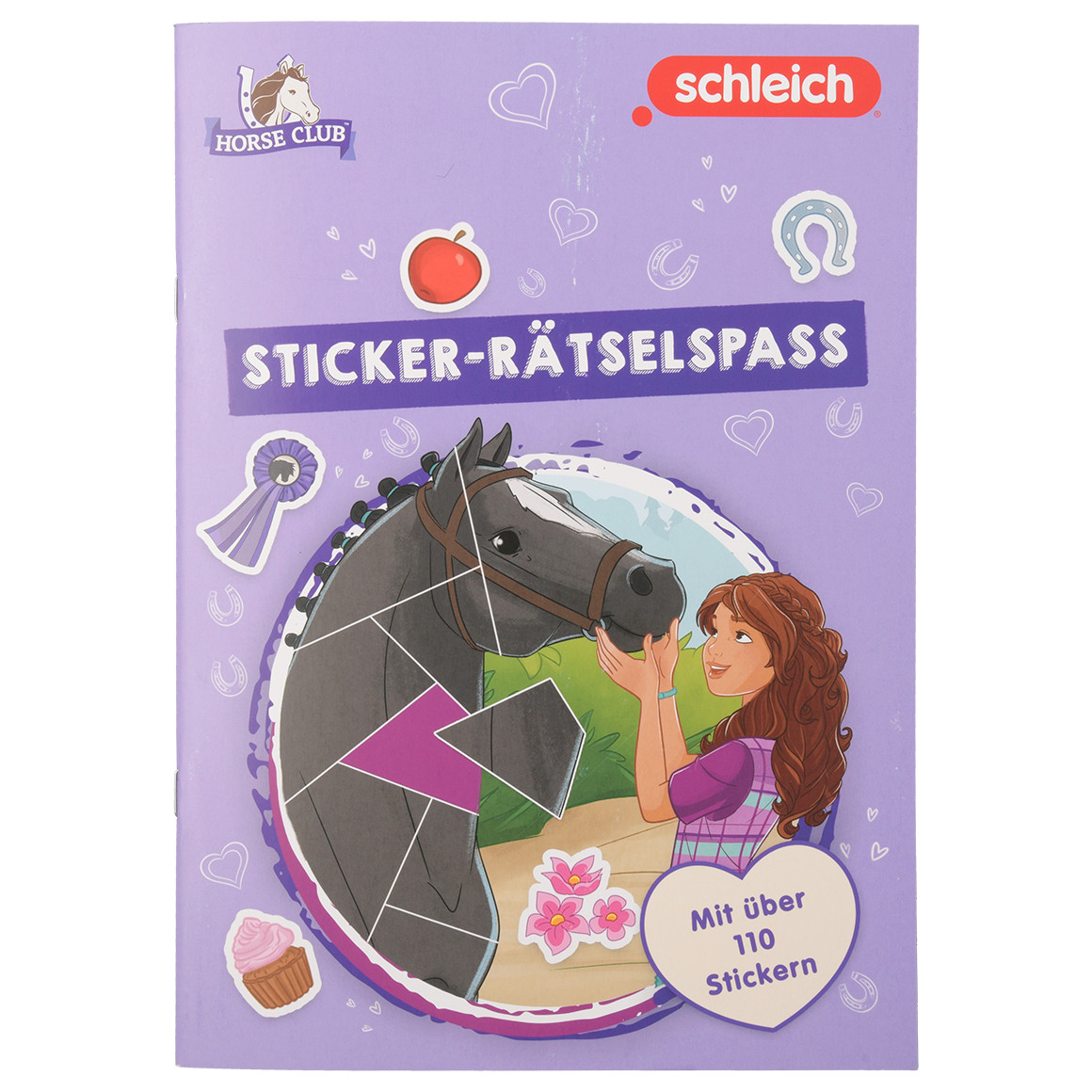 Topolino Schleich Sticker- und Rätselbuch Horse Club lila