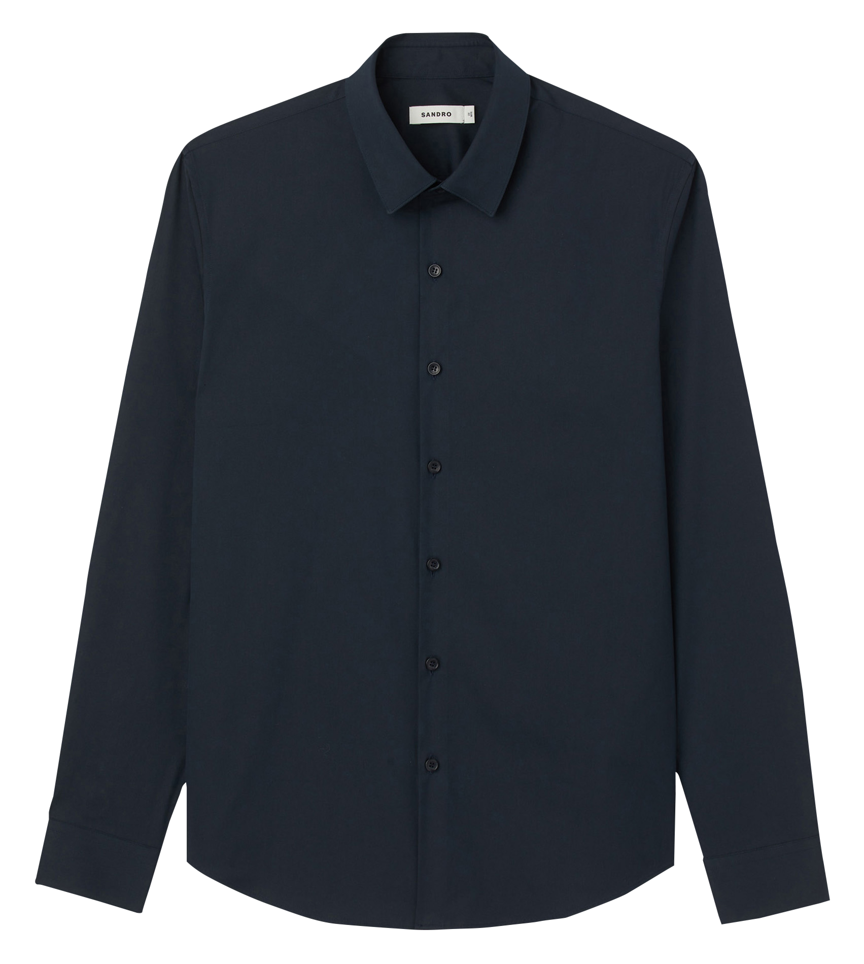 Chemise slim-fit en coton stretch | Bleu