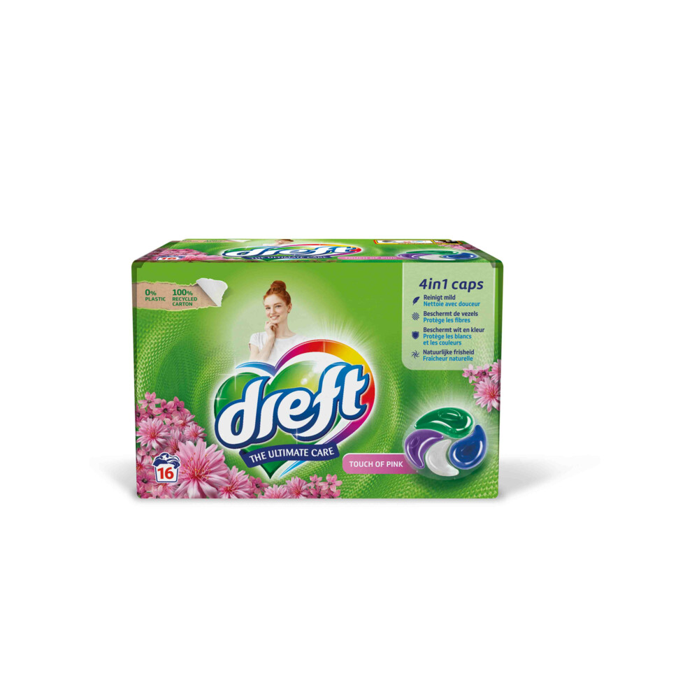 Dreft Wasmiddel Capsules Touch of Pink16 stuks