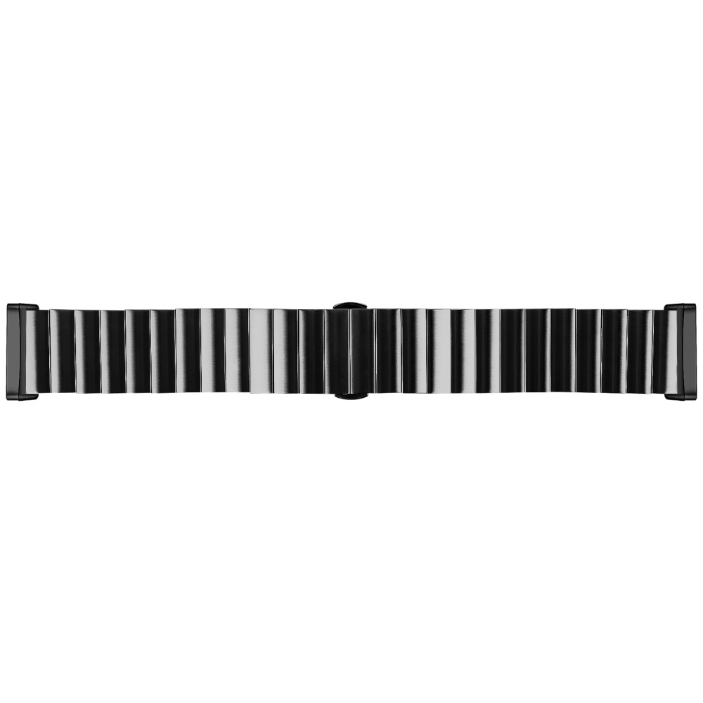 Fitbit Versa 4 / Sense 2 Edelstahl Armband mit Butterfly Verschluss - Schwarz