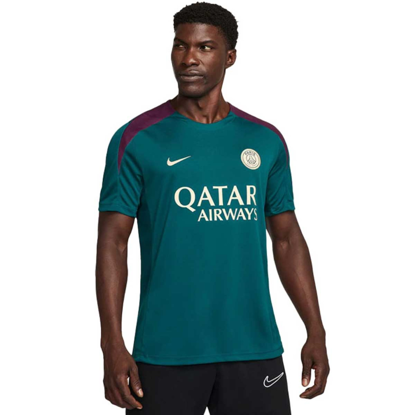 Nike Paris Saint-Germain Strike Trainingsshirt 2024-2025 Groen Paars Wit Goud