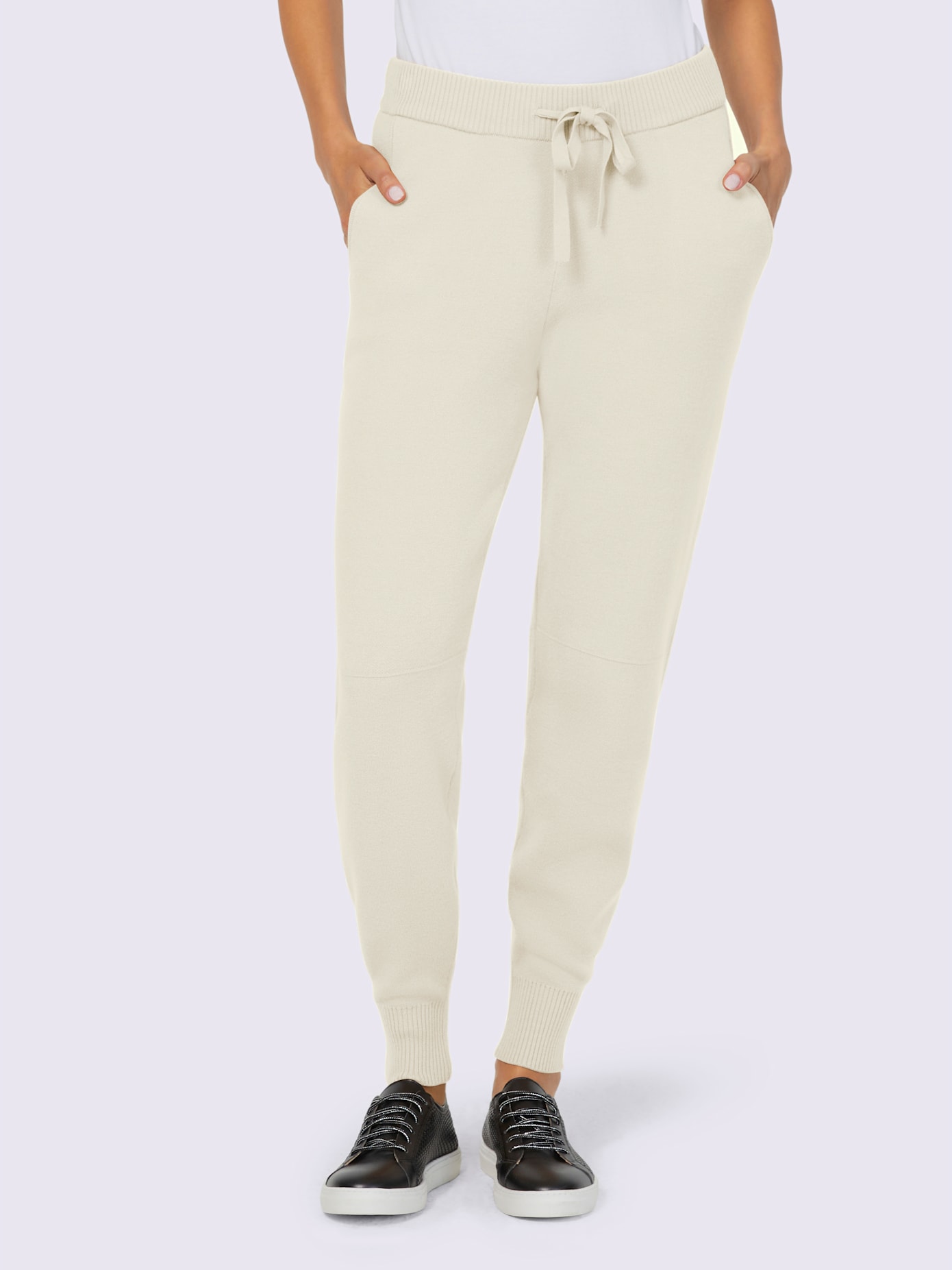 Pantalon en tricot 50% viscose