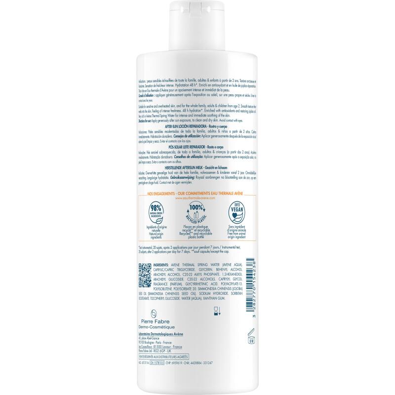 Après-soleil Avèle - Flacon de 400 ml