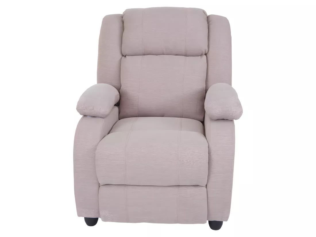 Fauteuil TV Glasgow, crème-gris