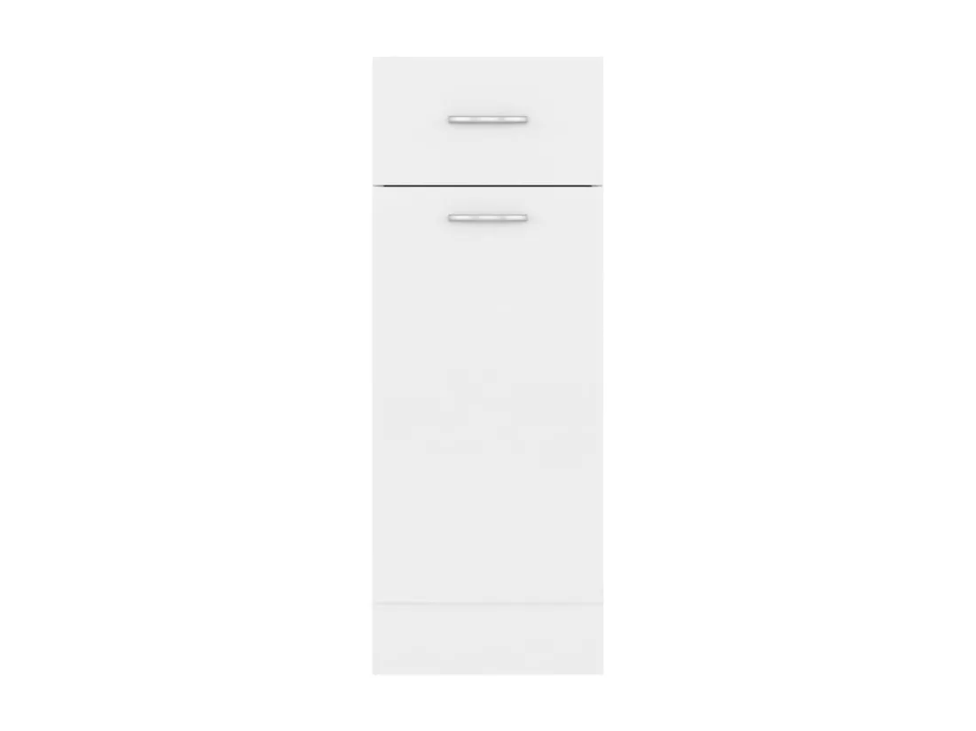 Armoire de plancher à tiroir Blanc 30x46x81,5cm Bois ingénierie