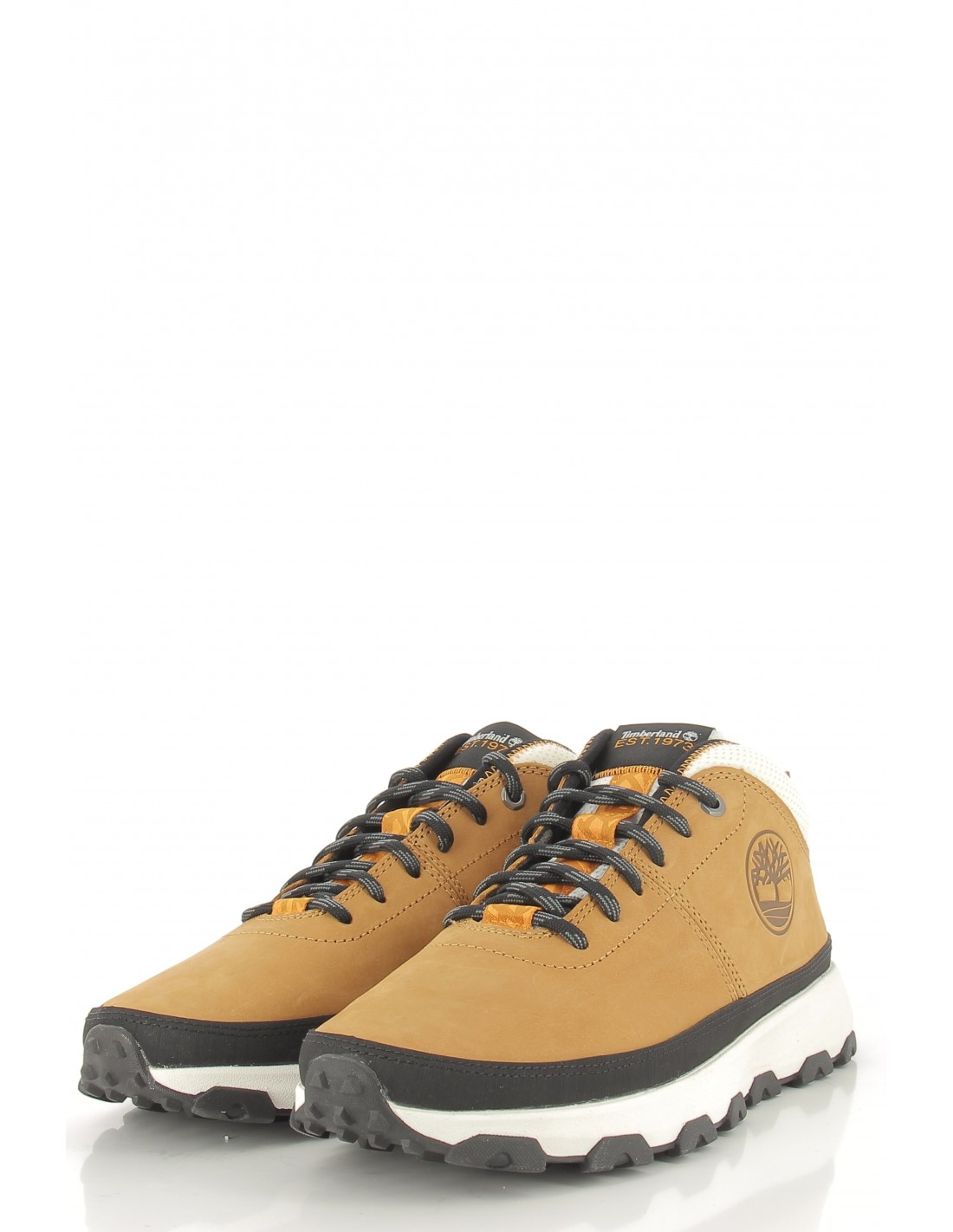 timberland Baskets de ville homme winsor trail mid leather hiker nubuck jaune