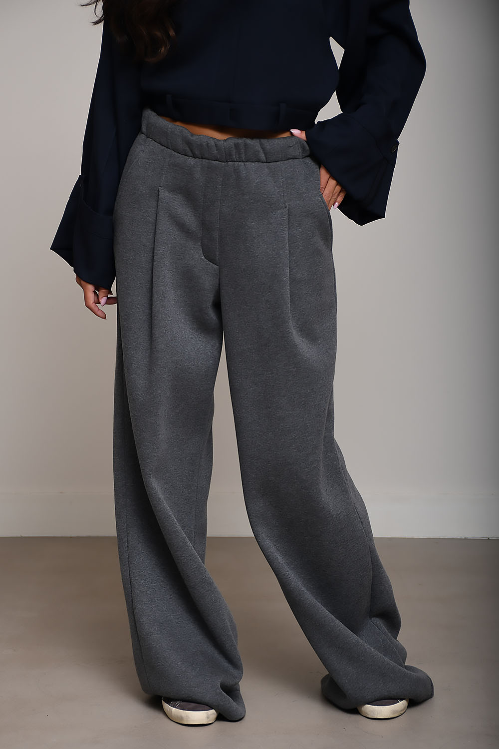X heavy sweat loose pants