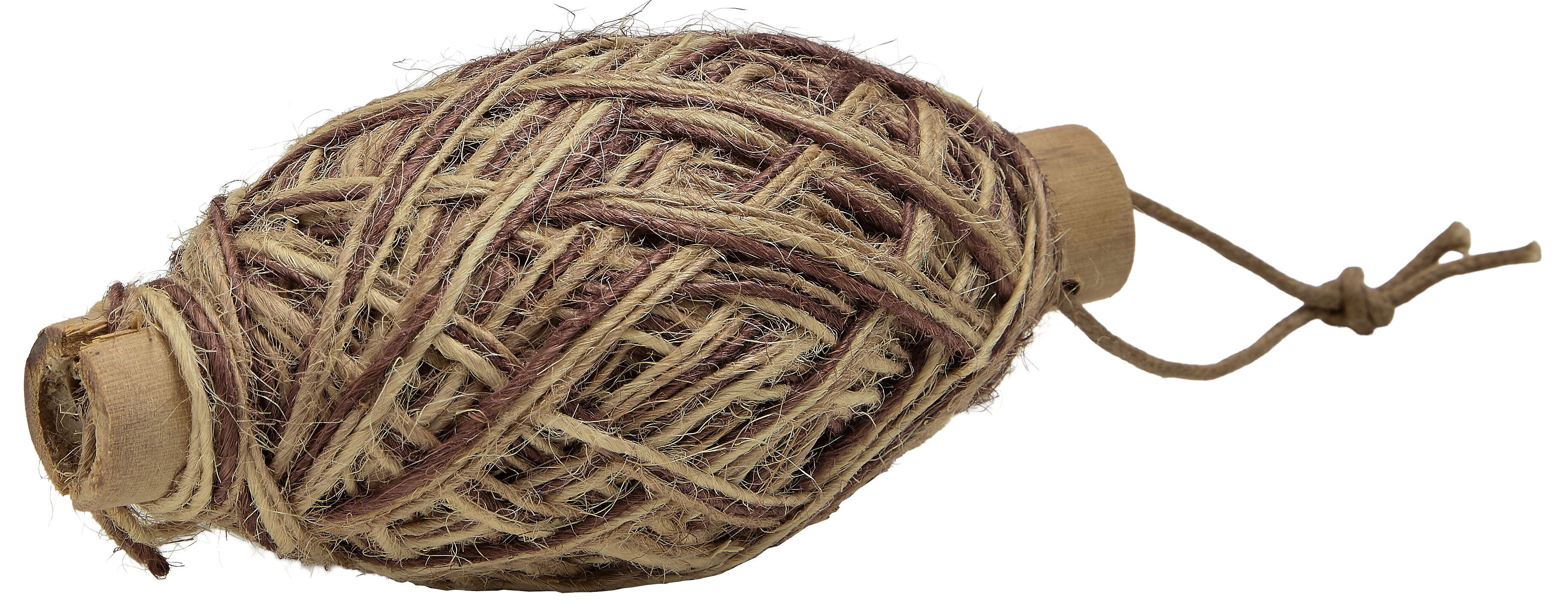 TWISTED FLAXCORD Band - Braun / B: 0.1 cm x L: 5000cm
