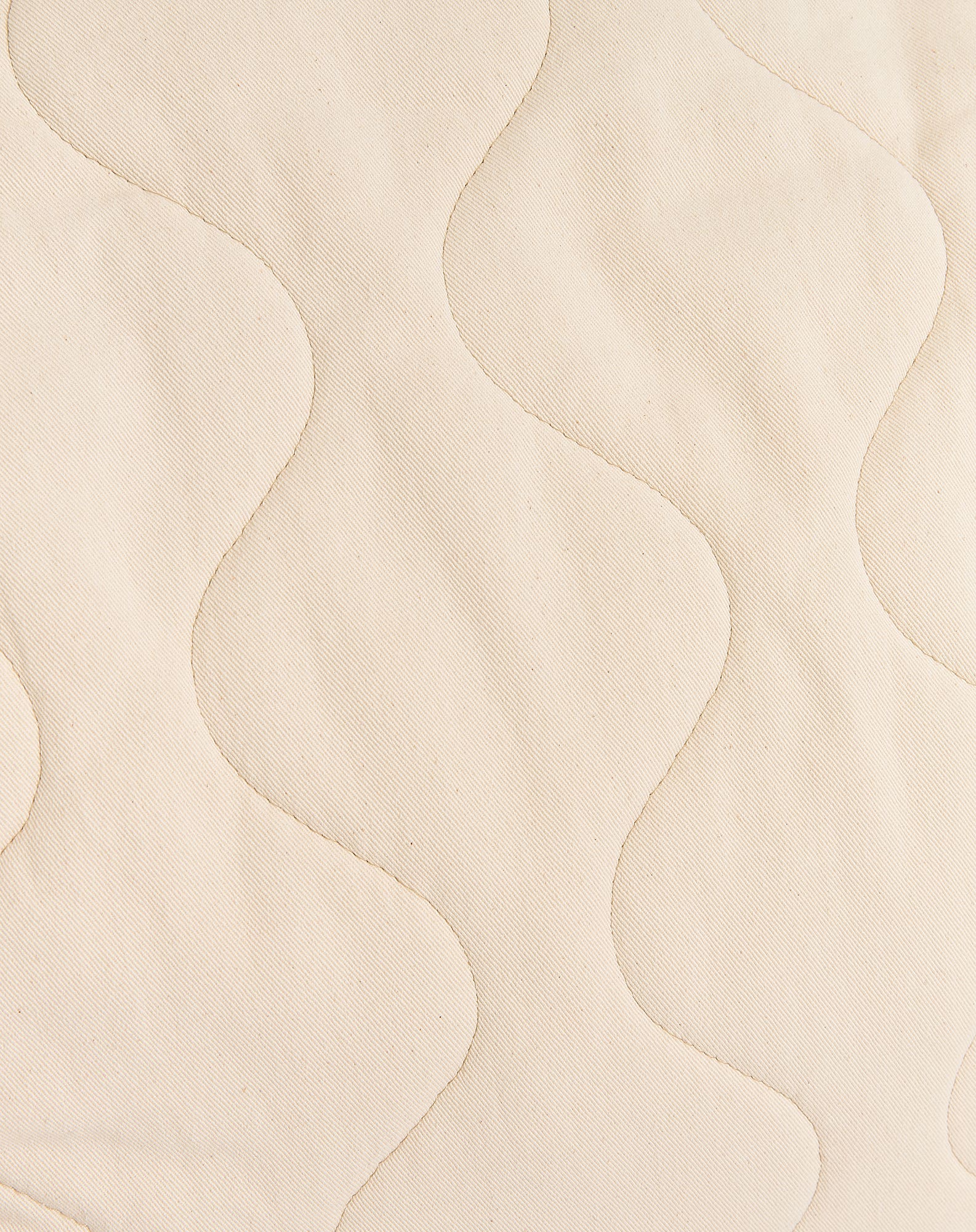 Pouf rond matelassé - taille enfant - landscape | Blanc