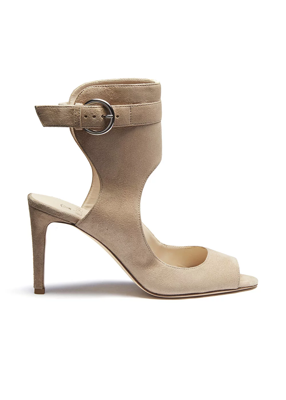 SANDALE COUVRANTE VELOURS BEIGE