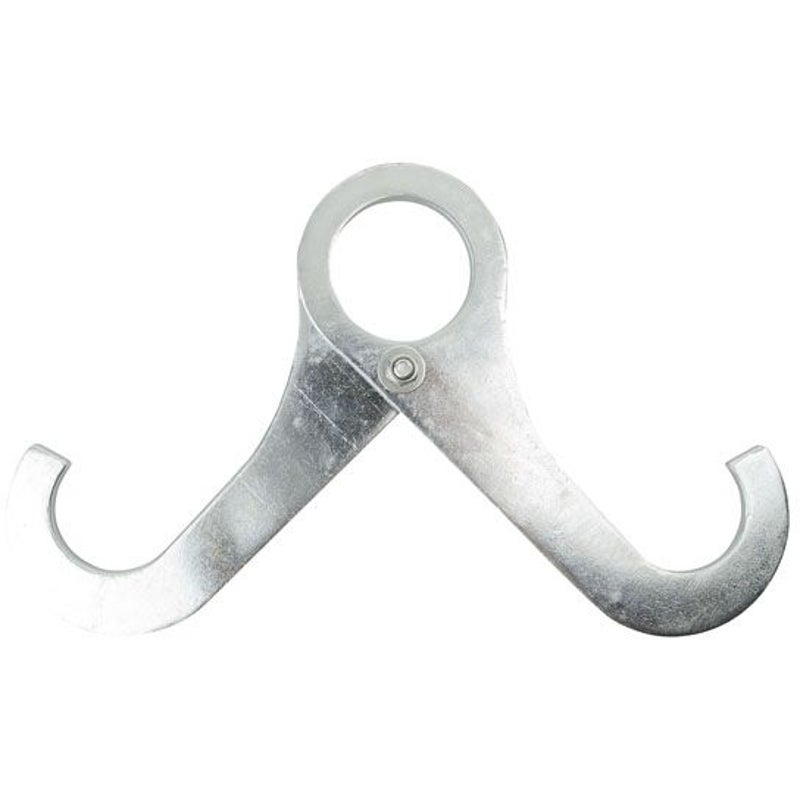 Showtec Moustache enkele buis klem (zilver)