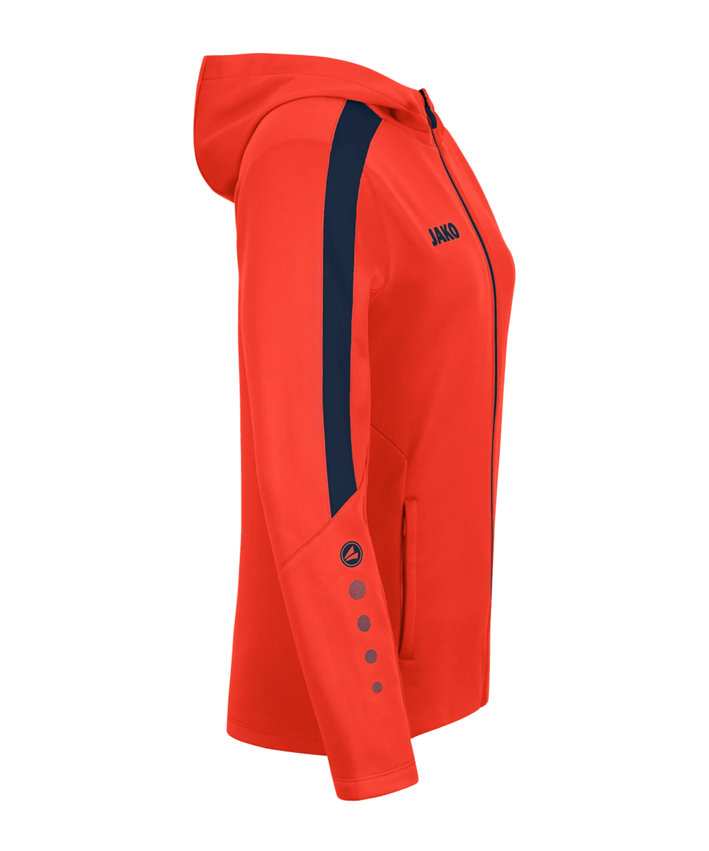 JAKO Power Kapuzenjacke Damen Orange Blau F375