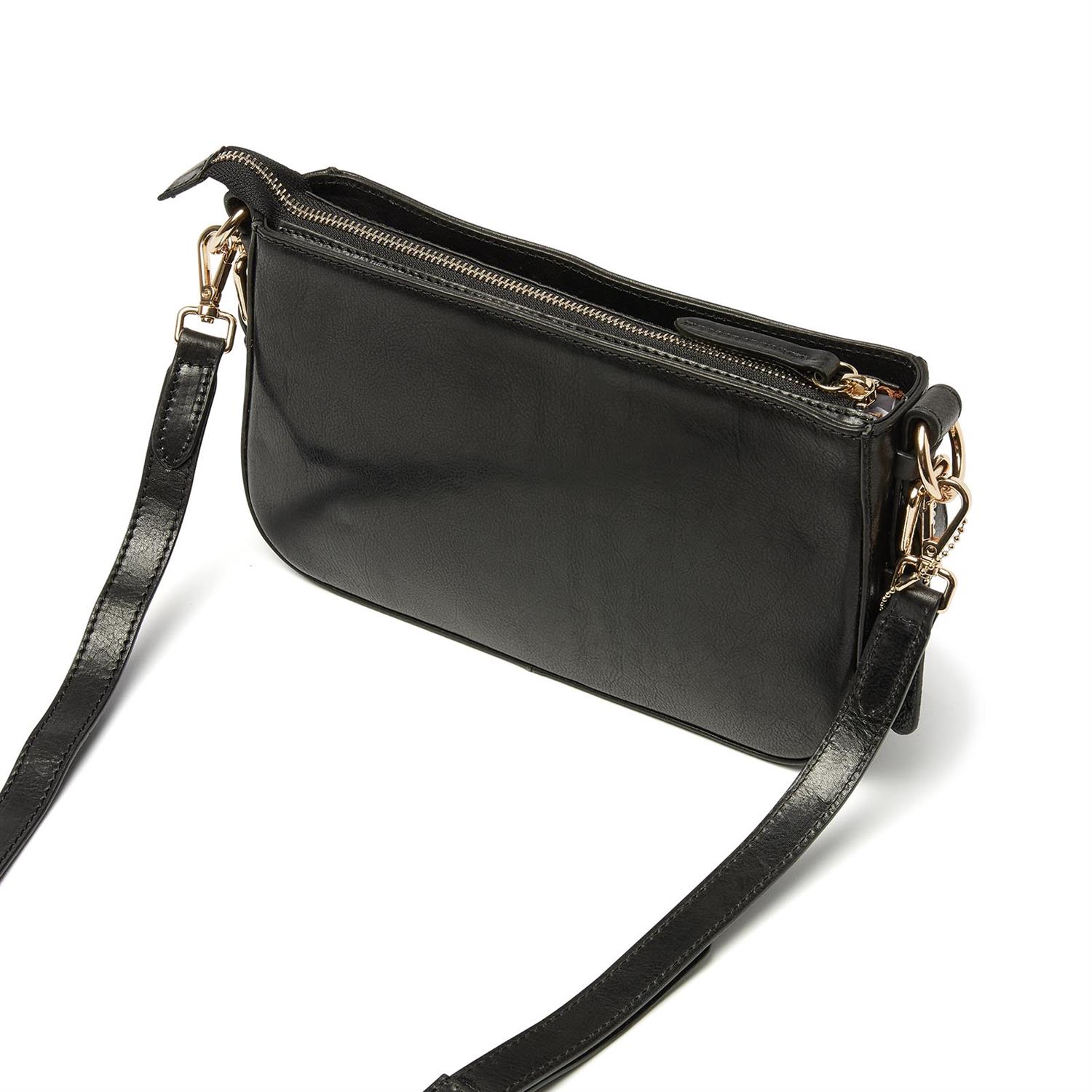 dR Amsterdam Milan Schoudertas Black