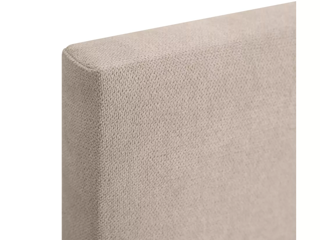 DHOME Tête de lit en Tissu Aqualine Capitonné 145x115cm avec Pieds Lits 135/140 - Beige