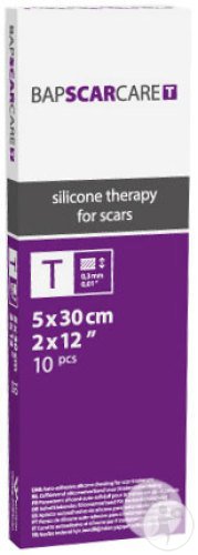 Bap Scar Care T Pansement Siliconé Auto-Adhésif Fin Transparent 5x30cm Pièces 10 (600530)