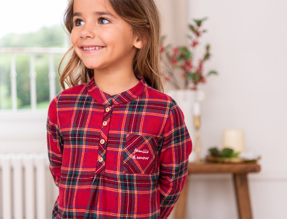 Pyjama enfant fille-Famille d'amour