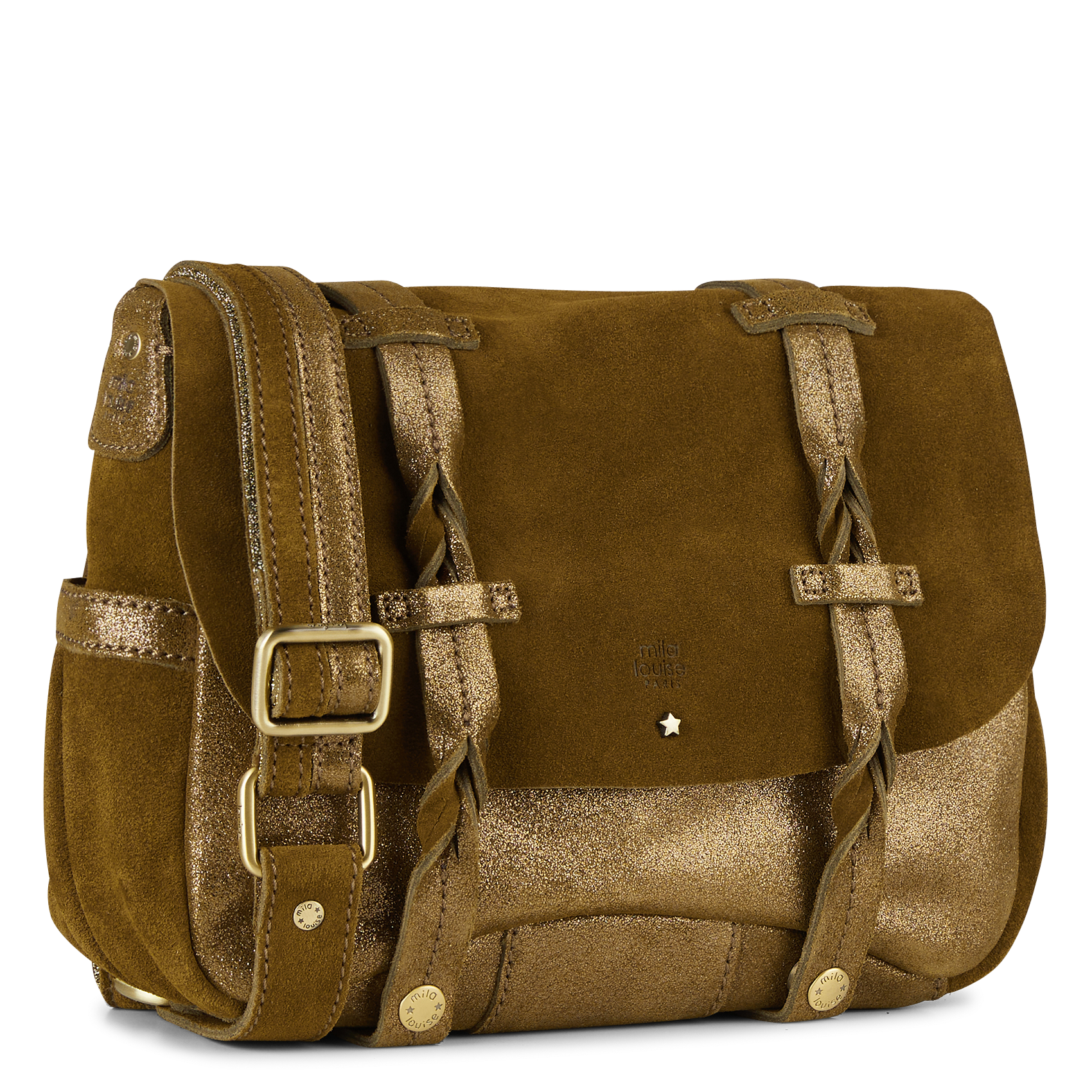 ALESS - Besace en cuir | Kaki