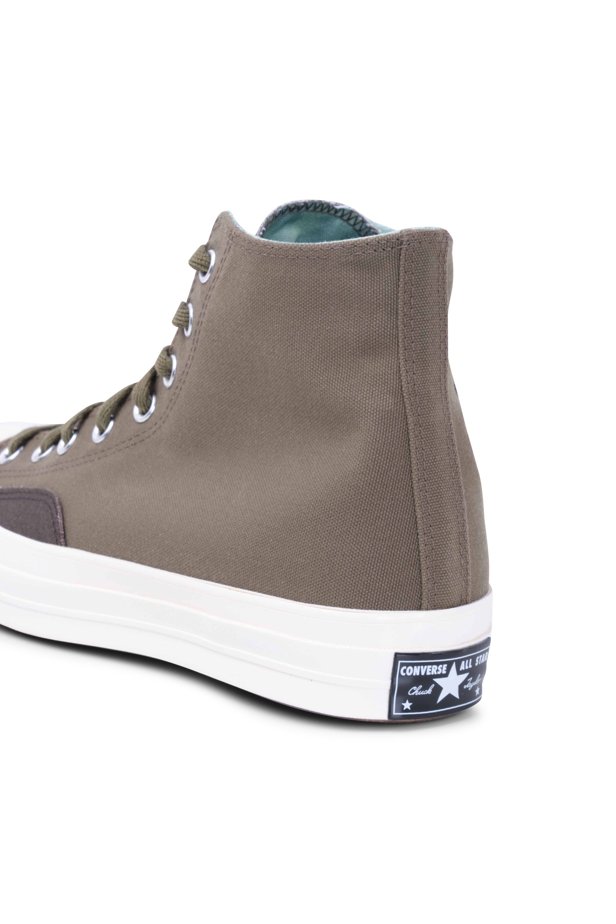 CONVERSE Baskets montantes CHUCK 70 GARDEN STARTER WAXED CANVAS Kaki