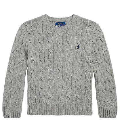 Polo Ralph Lauren Bluse - Uld - Classics ll - Gråmeleret