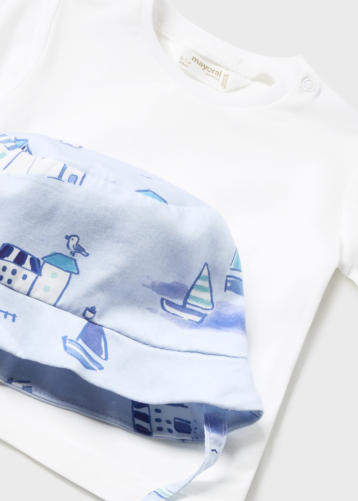 Conjunto de 3 peças Capri para recém-nascidos com estampa