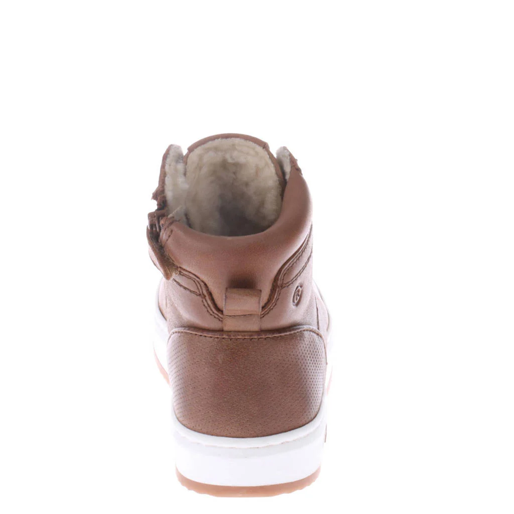 Red Code leren sneakers bruin