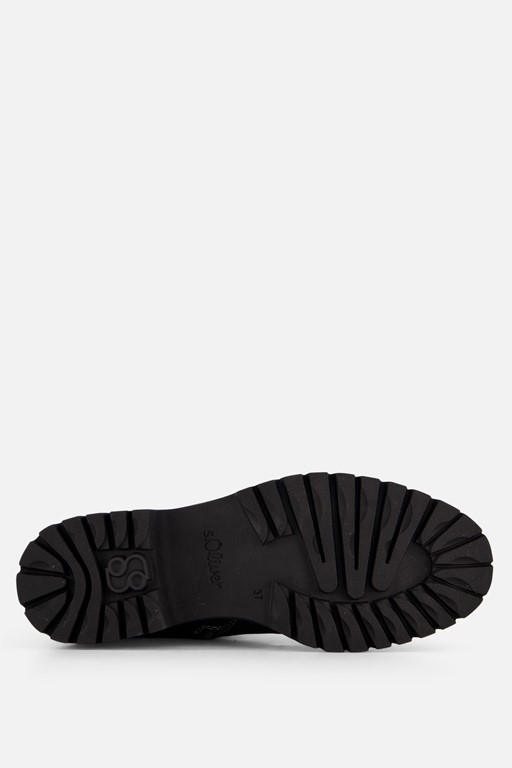 S.Oliver Veterboots zwart Synthetisch