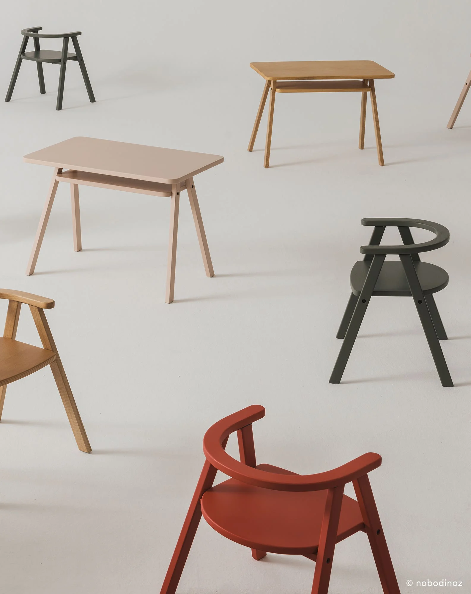 Chaise enfant growing green | Rouge