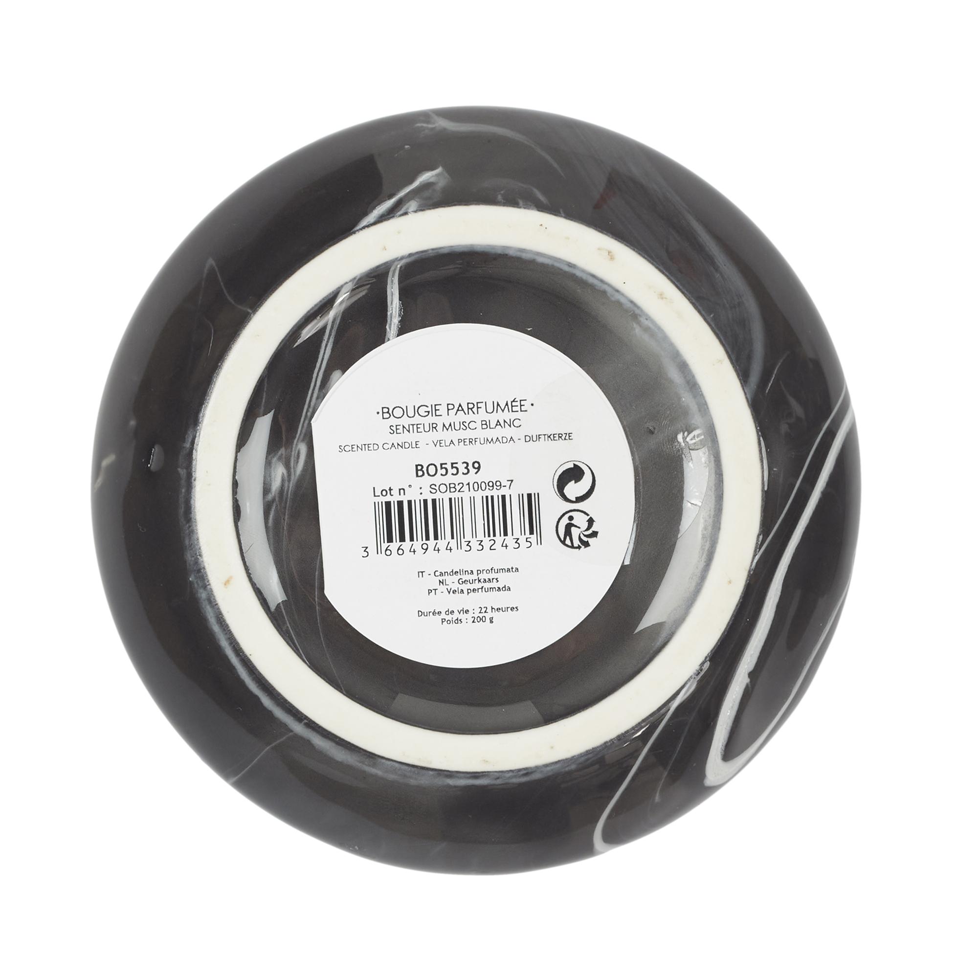 BOUGIE PARFUMEE MARBREE H9.5CM