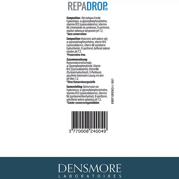 Densmore Repadrop - Desconforto Ocular - Solução Oftálmica de 10ml