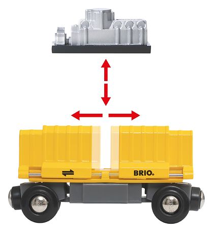 BRIO World Güterzug m. 3 Waggons - Mehrfarbig 33982