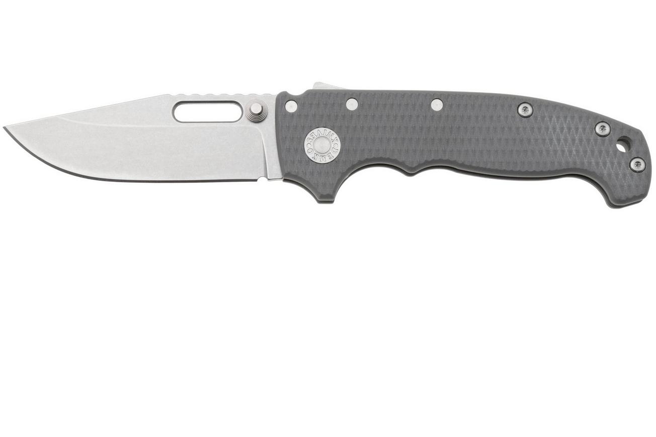 Demko Knives MG AD20S Shark-Lock, MagnaCut Clip Point MGAD20S-MAG-GRY-G10 Grey G10, zakmes