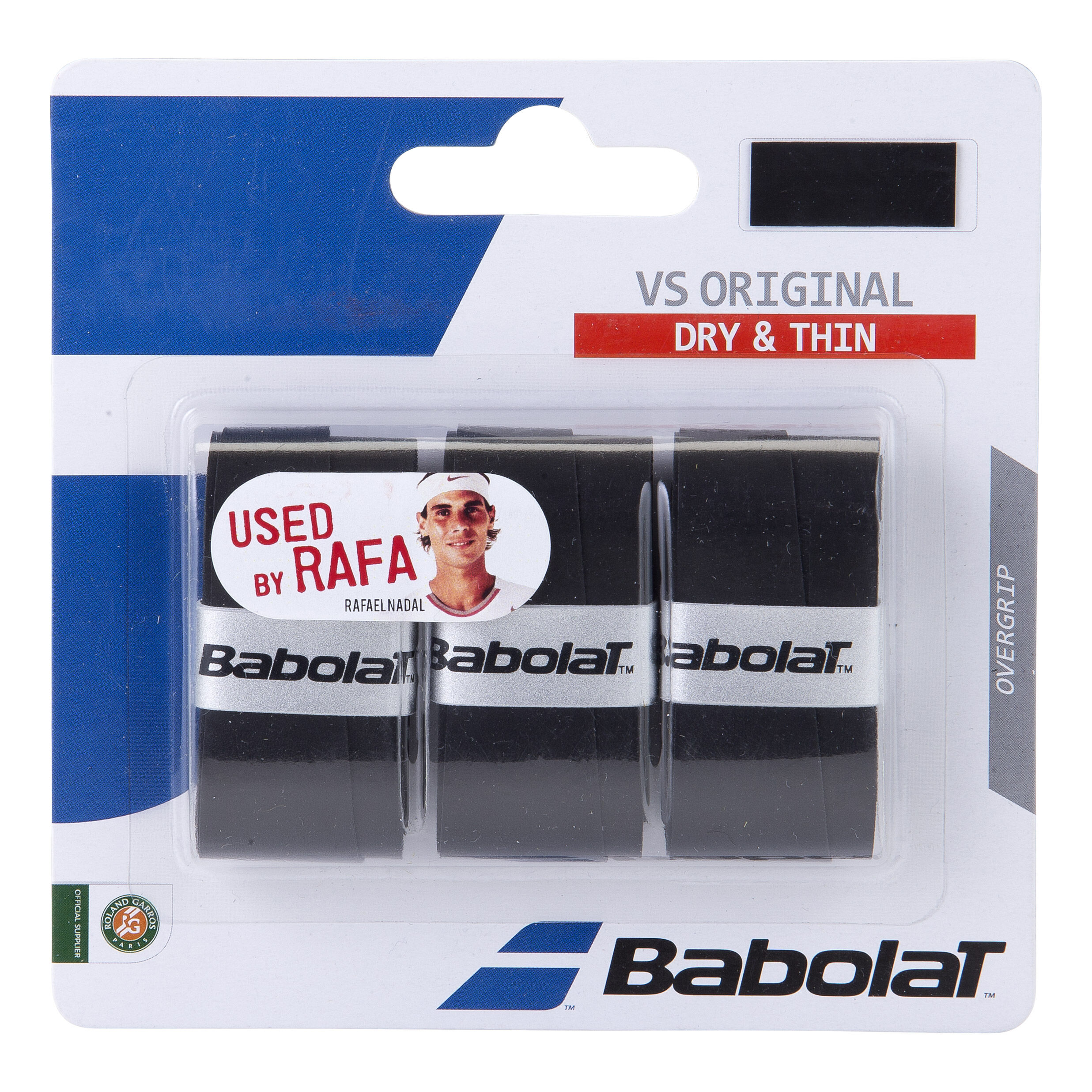 Babolat VS Grip Original Pack De 3 - Noir