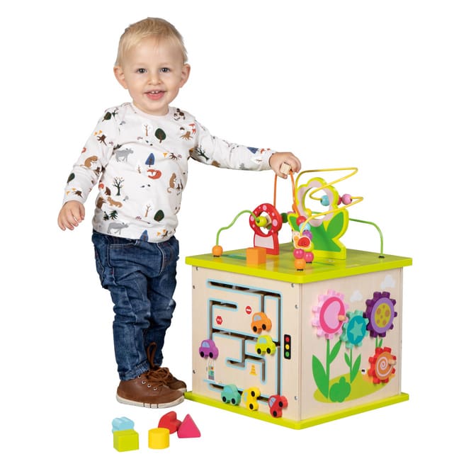 Besttoy - Activity-Würfel - aus Holz - ca. 35 x 35 x 54 cm
