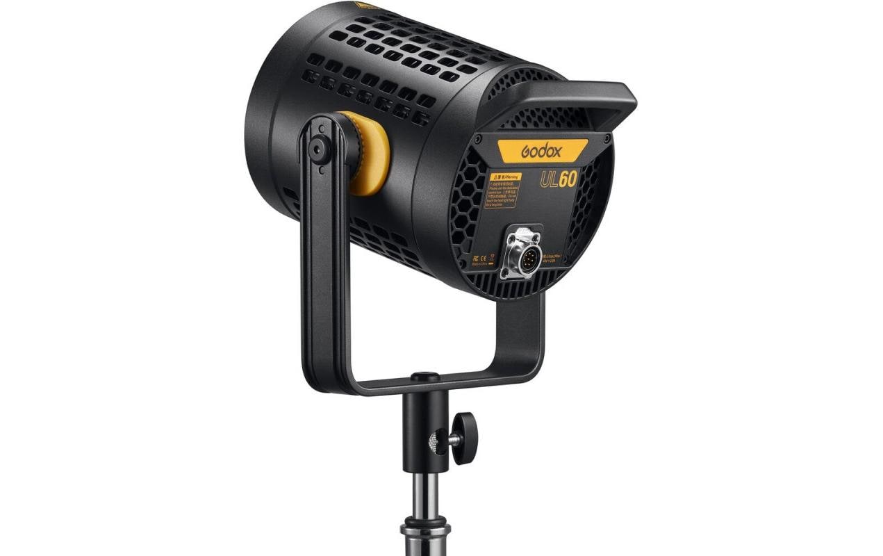 Videoleuchte UL60 Geräuschlos-LED<br>Geräuschlose 60-W-LED-Lampe mit Tageslichttemperatur (5600K), die dank eines speziell entwickelten lüfterlosen Systems eine geräuschlose Kühlung bietet