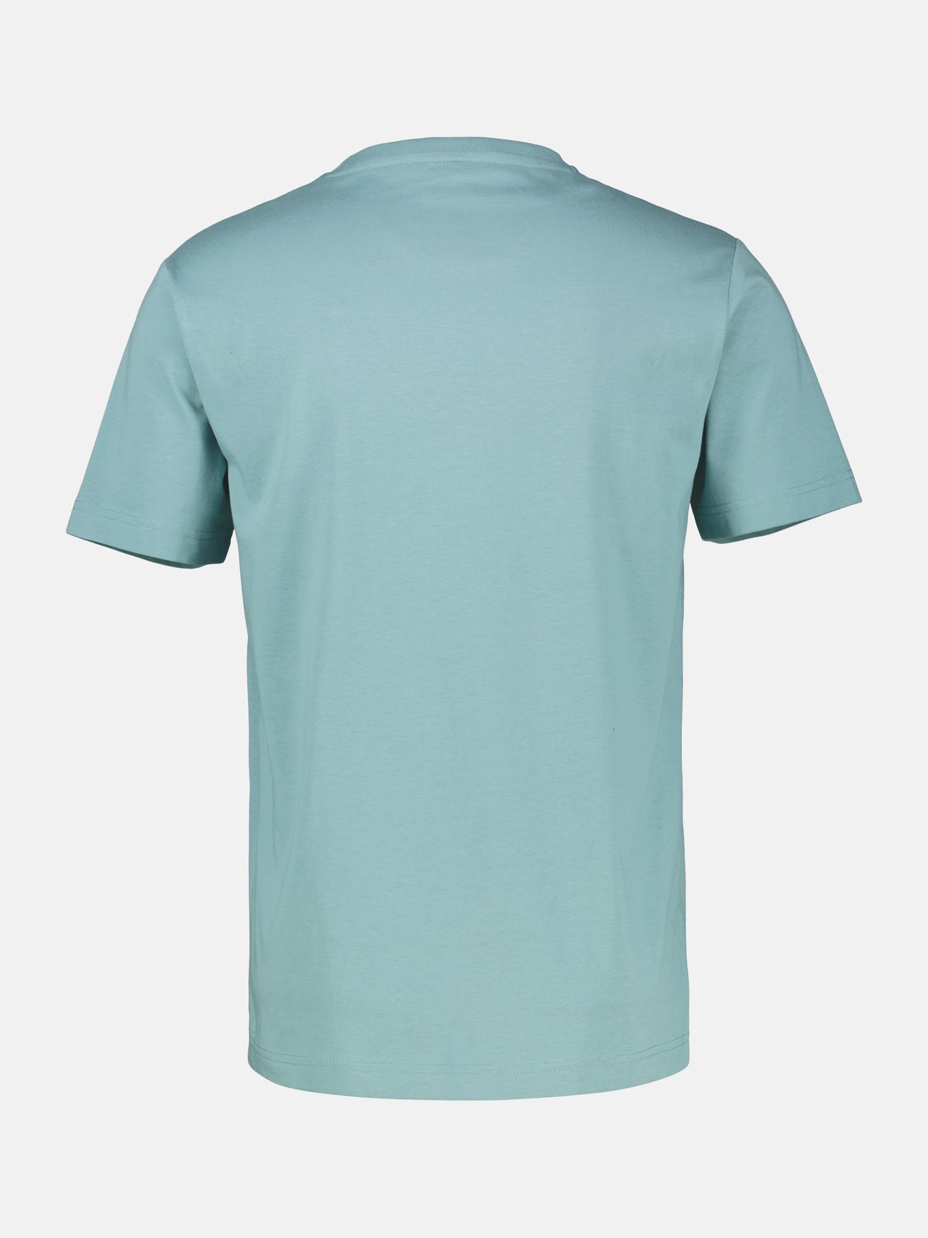 T-Shirt unifarben mit Print und 1/2-Ärmeln