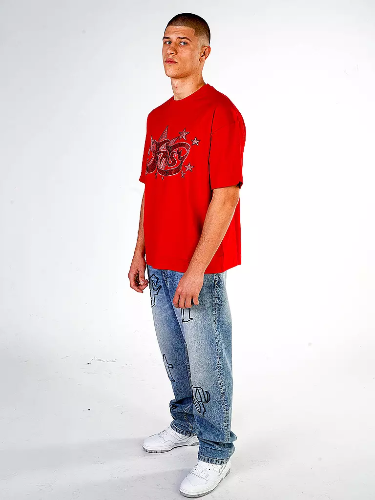 FNTSY T-Shirt STAR dunkelrot