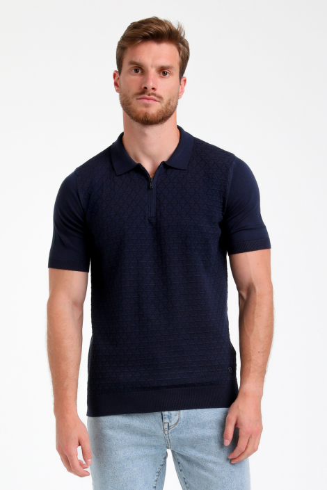 Gabbiano blauwe heren polo