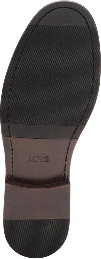Mango Man leren loafers bordeaux
