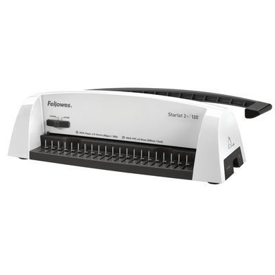 Fellowes Starlet 2+ - machine à relier / relieuse perforeuse manuelle - perfore 12 feuilles - relie 120f
