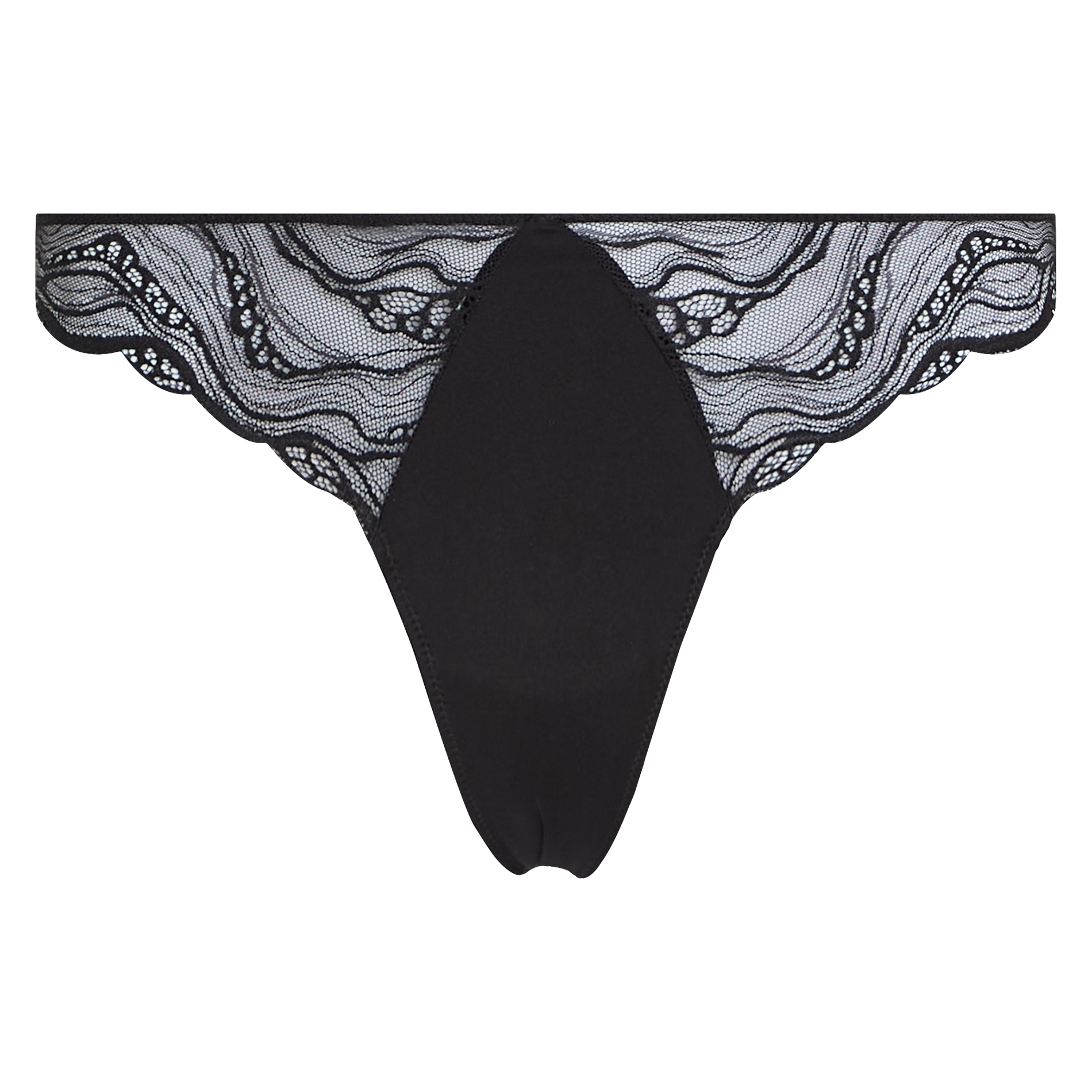 String en dentelle | Noir