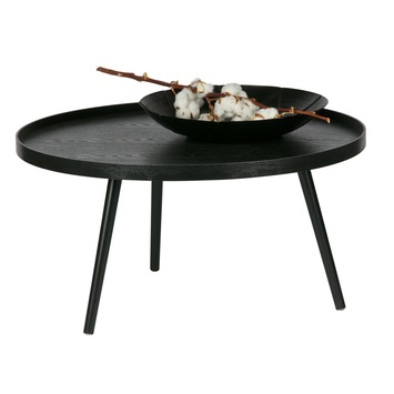WOOOD bijzettafel Mesa XL rond zwart