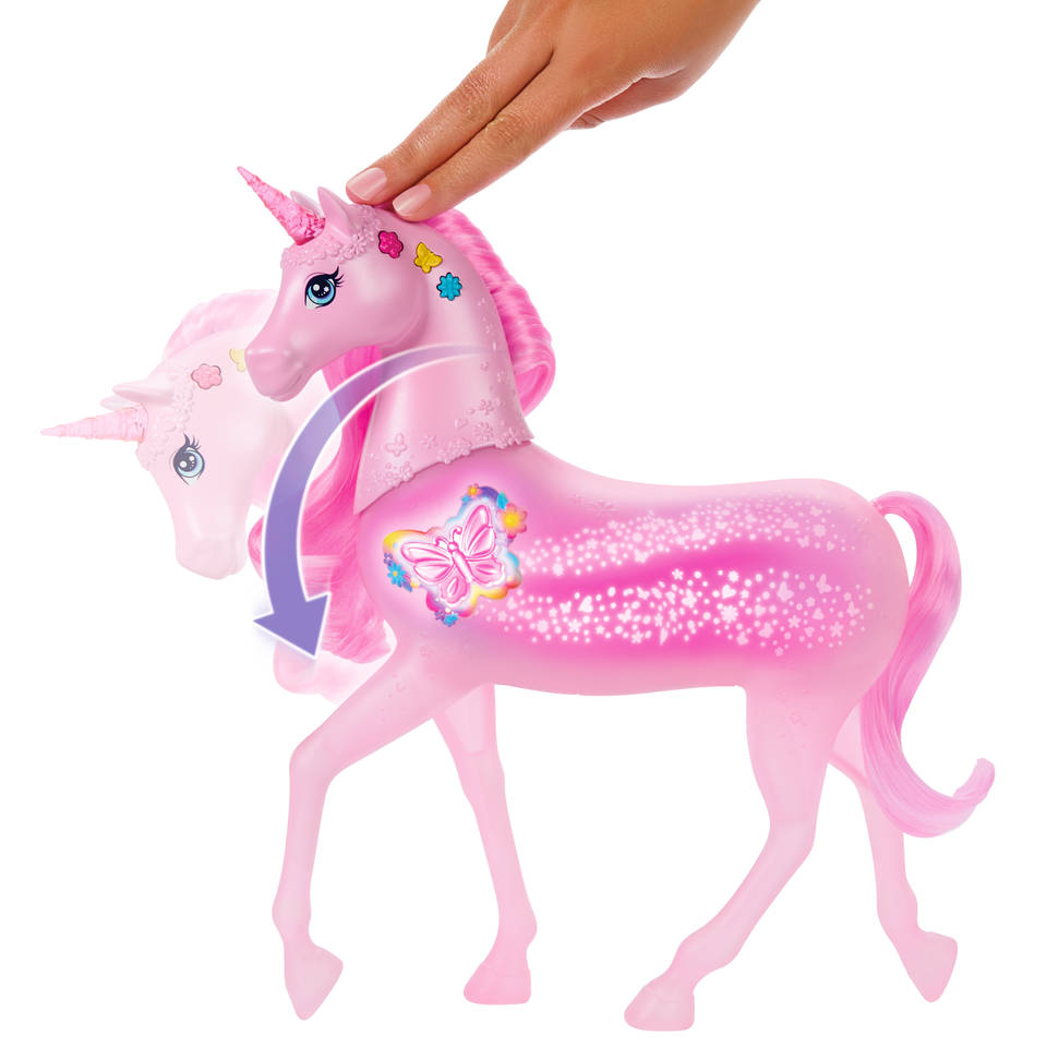 Barbie eenhoorn met fonkelende lichtjes