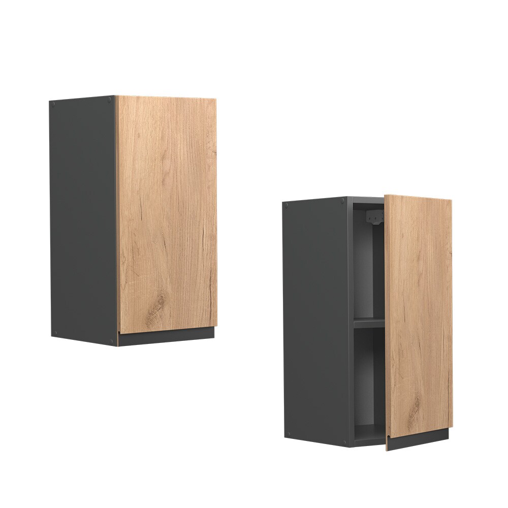 Vicco Hängeschrank Küchenschrank Küchenmöbel R-Line J-Shape Anthrazit Eiche 30 cm modern