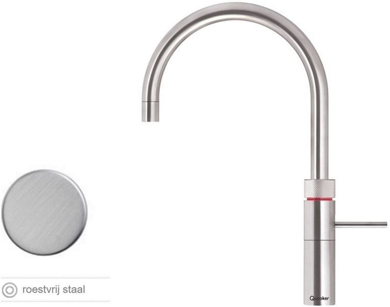 Quooker - Fusion Round - Keukenkraan - RVS - 3 in 1 - Dubbelwandig